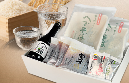 生へぎそば・へぎ酒（ざけ）セット